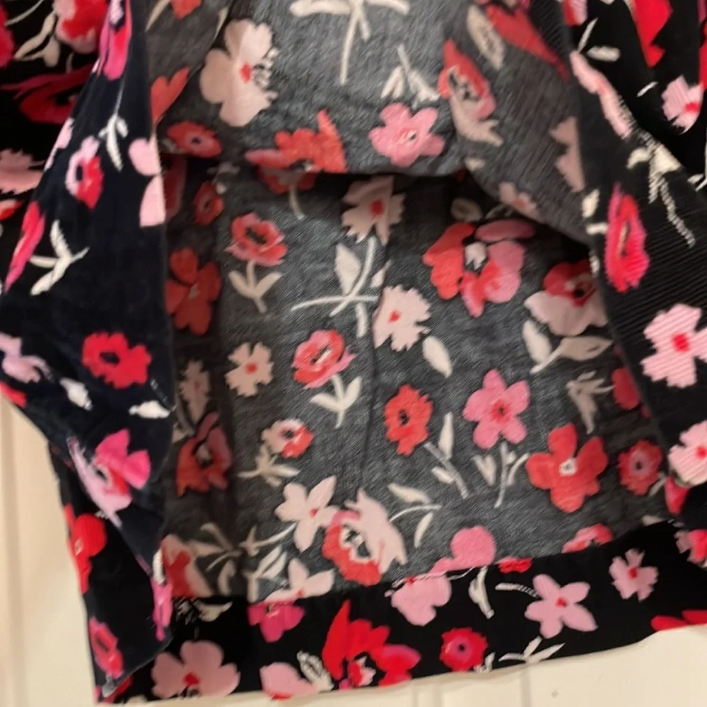 Gap Baby(3yrs) Black and Pink Poppy Corduroy Short Sleeve Dress - Size 3T